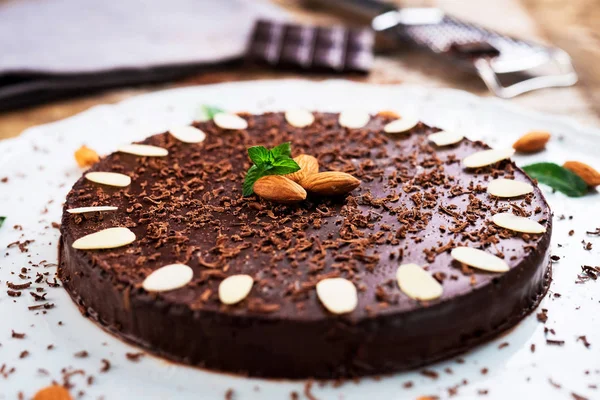 Gesund Lchf Schokoladenkuchen — Stockfoto
