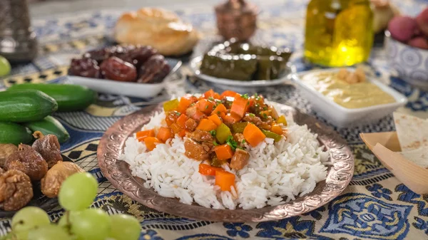 Homemade  Indian curry chicken rice — Stock Photo, Image