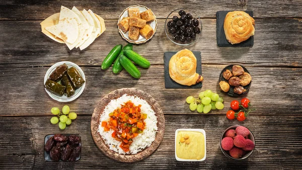 Jika makan malam untuk Ramadhan — Stok Foto