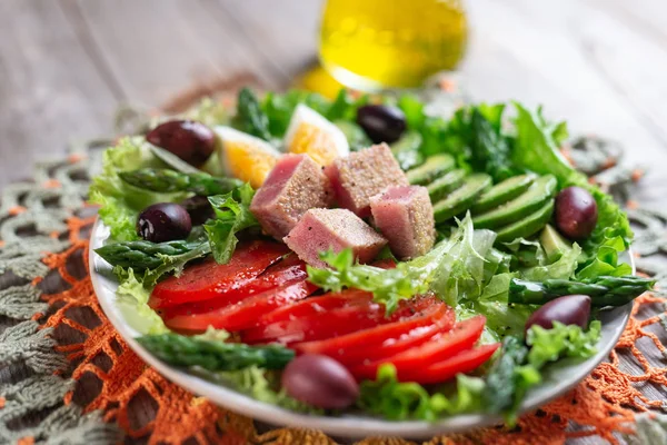 Salată Legume Măsline — Fotografie, imagine de stoc