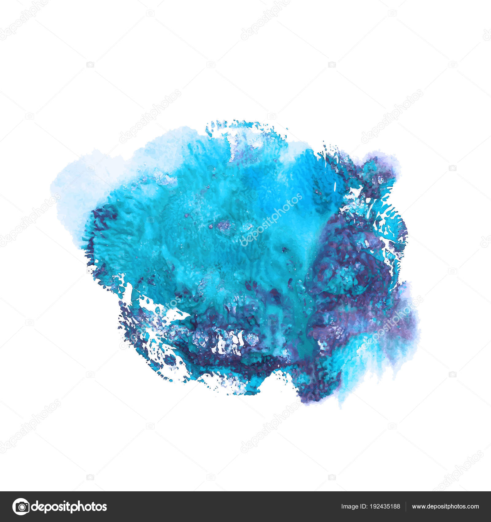 Monotyped Tache De Peinture Acrylique Image Vectorielle Enkaparmur