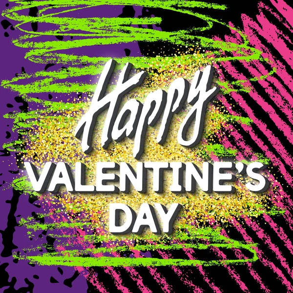 Greeting Happy Valentine's Day. — Stock Vector