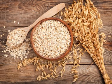 eski yönetim kurulu yulaf gevreği. gıda kavramı.