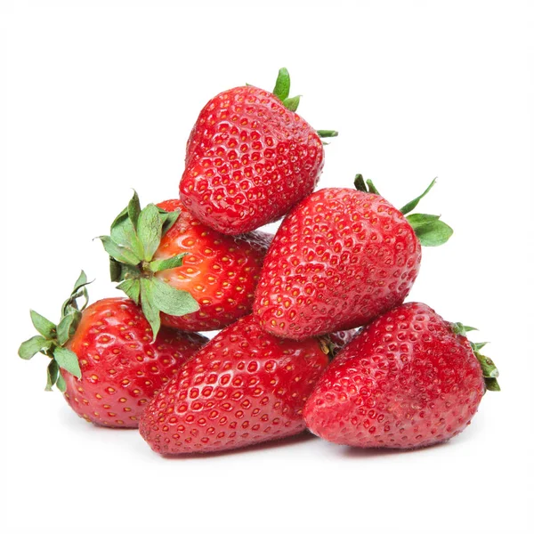 하얀 배경에 따로 떨어져 있는 딸기 — 스톡 사진