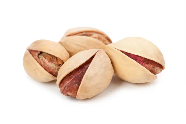 Pile of pistachios isolated on white background — Stock Photo, Image