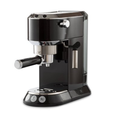 Beyaz arka plan üzerinde izole espresso makinesi