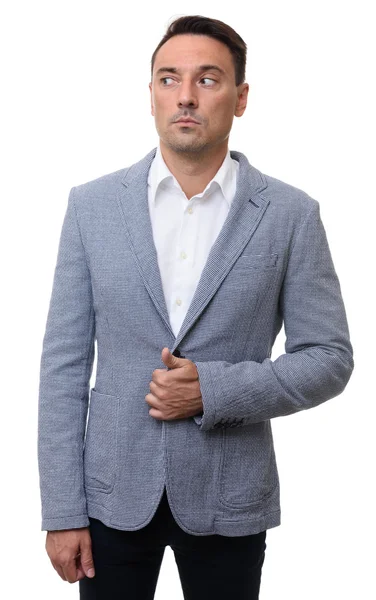 Anxious stressed young man looking away — Stock Photo, Image