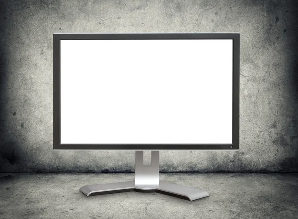 Monitor de ordenador con pantalla en blanco —  Fotos de Stock