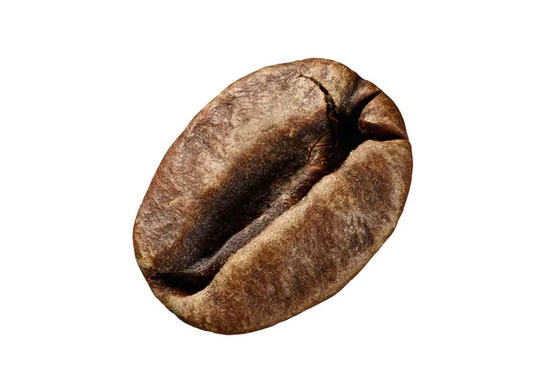 Makro av kaffebönor som isolerade — Stockfoto