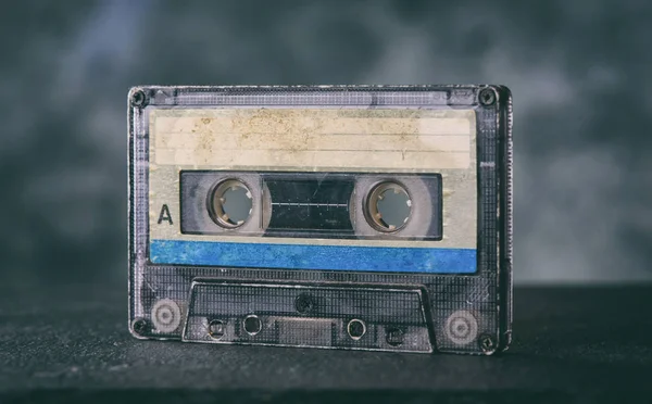 Close up of old audiocassette — Stock Photo, Image