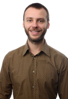 Sakallı çekici seksi adam