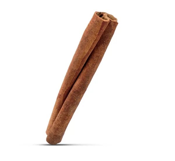 One Cinnamon Stick isolated on white background — Stock Photo, Image