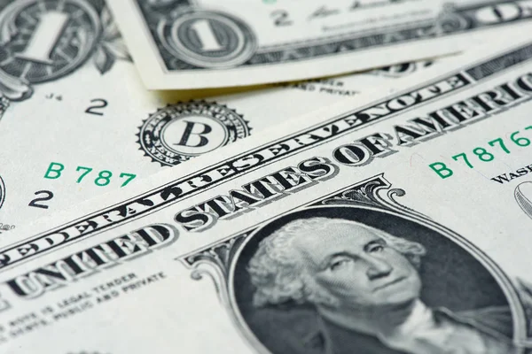 Bir ABD Doları vurdu makroda — Stok fotoğraf