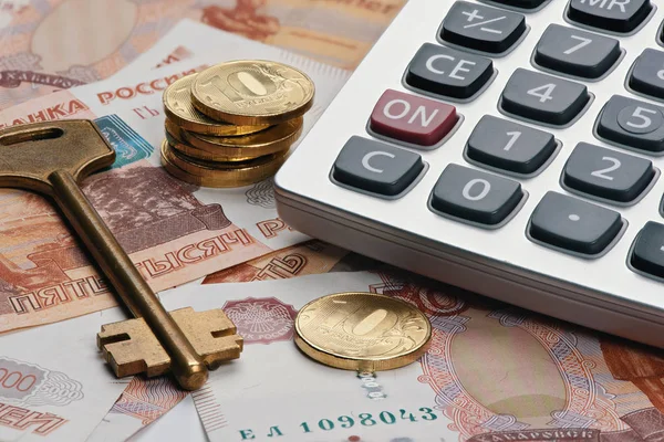 Russian money. real estate concept — Stock Photo, Image