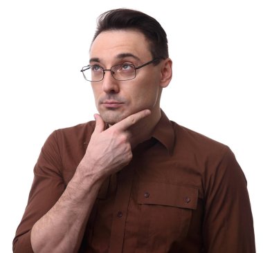 casual yakışıklı düşünme