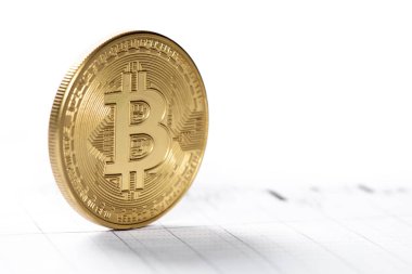 Cryptocurrency Bitcoin yakın çekim