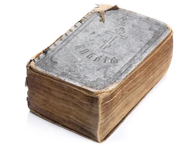 Old holy bible isolated — Stock Photo, Image