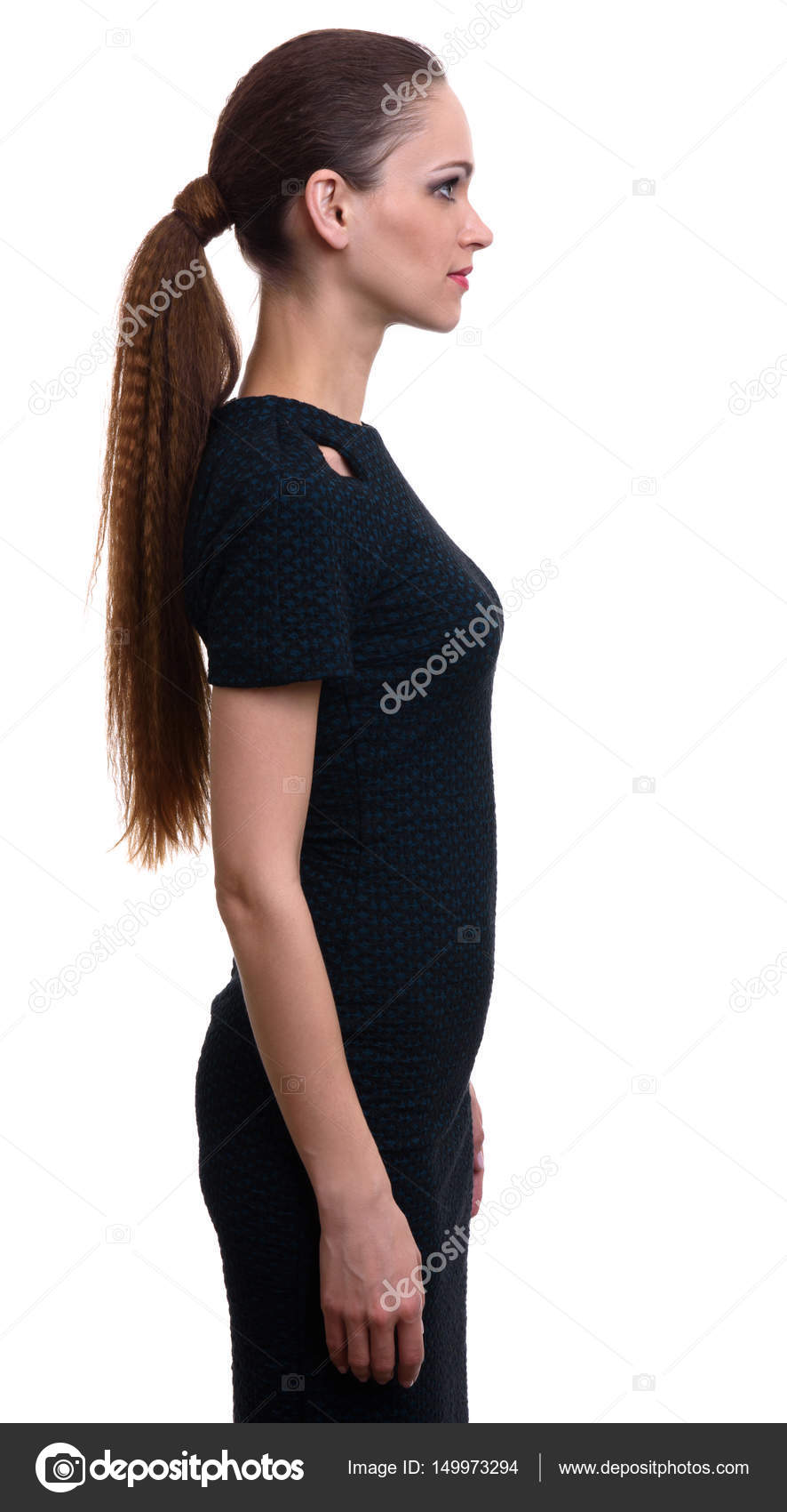 きれいな女性の横顔の肖像画 ストック写真 C Spaxiax きれいな女性の横顔の肖像画 ストック写真 C Spaxiax