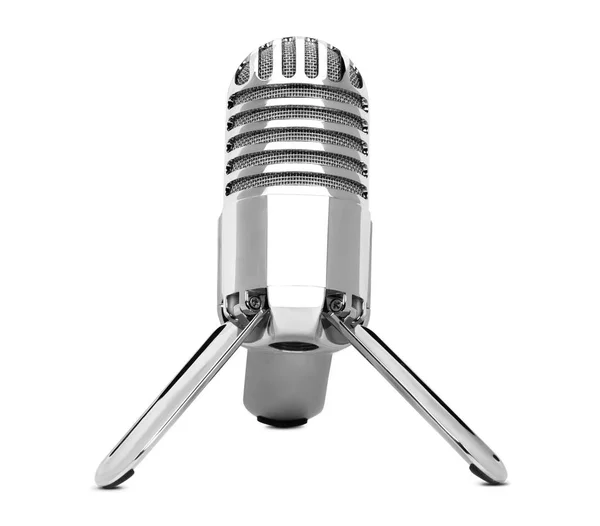 Retro microphone isolated — Stock Photo, Image