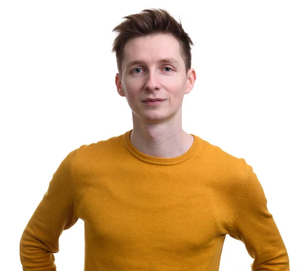 Casual jongeman geïsoleerd — Stockfoto