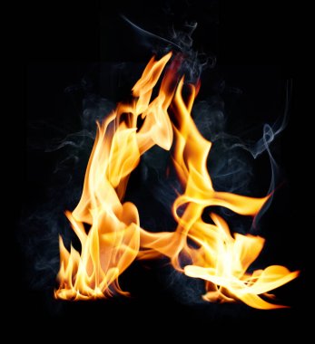 Mektup A. ateş ve duman alfabesi