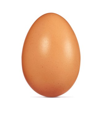 Beyaz arkaplanda yumurta izole