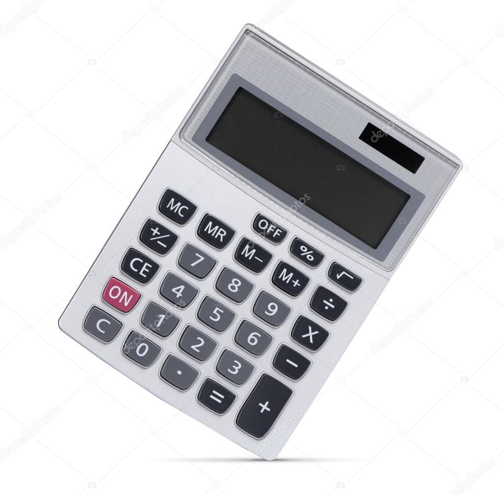 modern calculator isolated on white