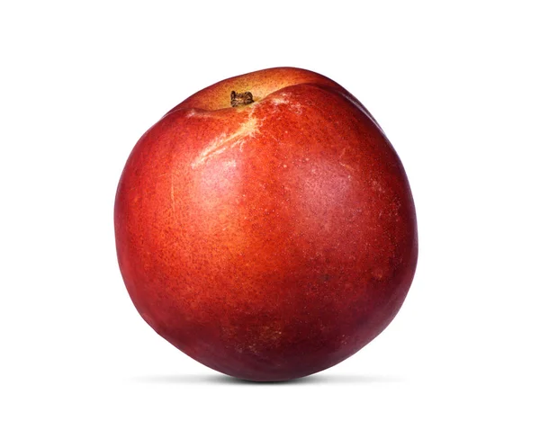 Hele perzik fruit geïsoleerd — Stockfoto