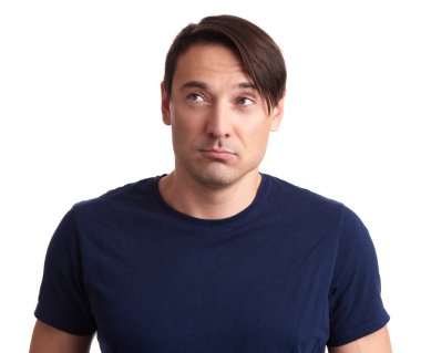 Adam arıyorum. Beyaz arka plan üzerinde izole