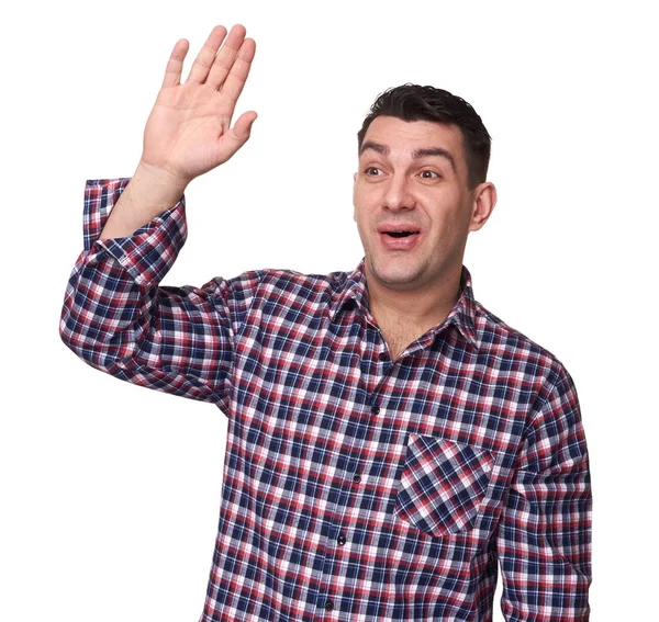 Hombre saludando —  Fotos de Stock