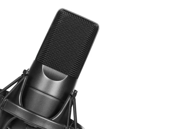 Studio microphone close up. isolated — Stock Photo, Image