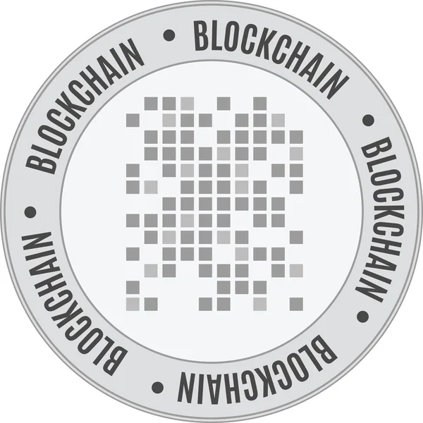 block chain sign. Isolated