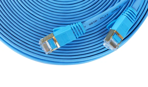 Комп'ютерна мережа Ethernet кабель — стокове фото