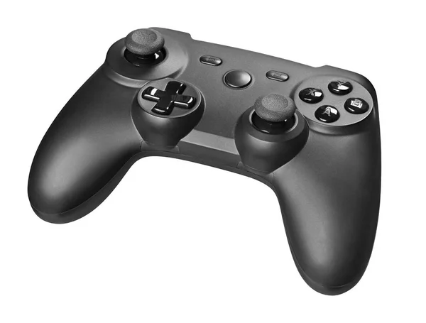 Gamepad elszigetelt fehér alapon nyírás útvonal — Stock Fotó