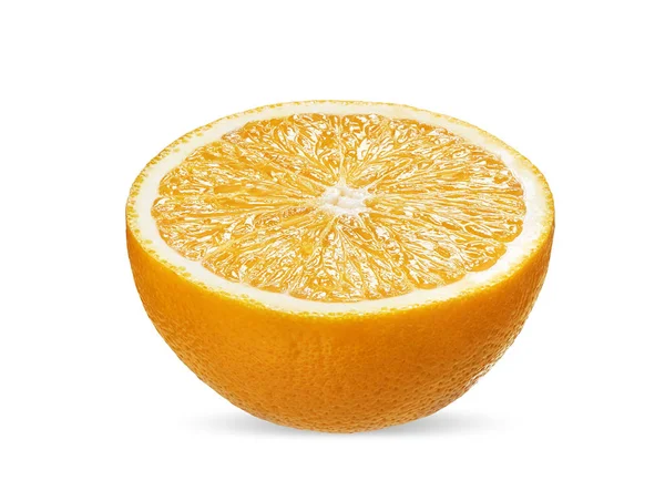 Свіжий апельсиновий шматочок ізольований на білому фоні — стокове фото