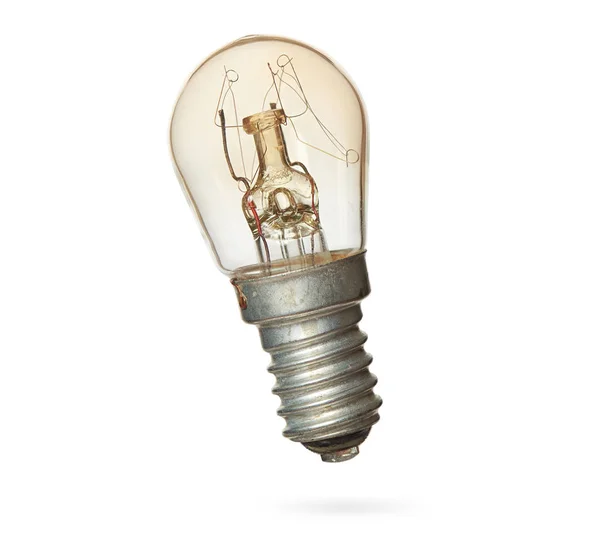 Old bulb isolated on white background with clipping path — Stock Photo, Image