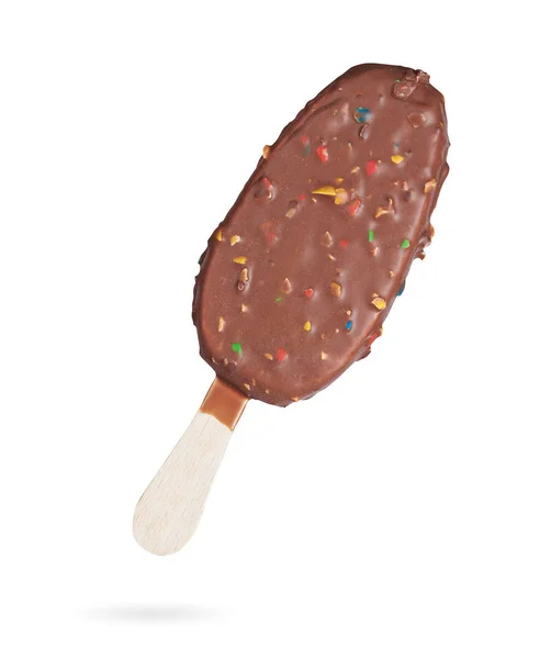 Paleta. Chocolate barra de helado aislado — Foto de Stock