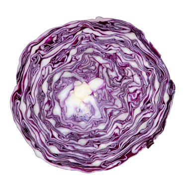 beyaz izole kırmızı lahana