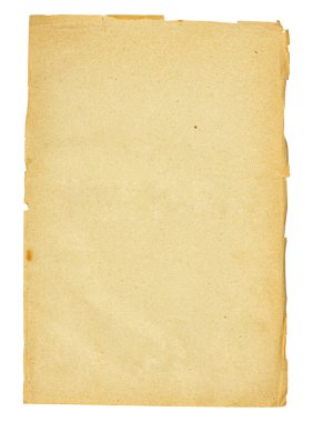Boş eski kâğıtlar boşluğu doldurur. Üst görünüm