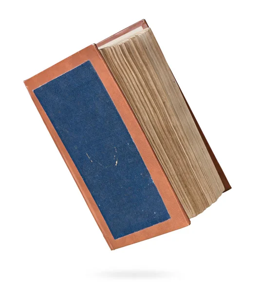 Stará kniha izolované na bílém pozadí — Stock fotografie