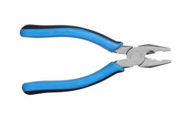 Pense mavi ve siyah renk beyaz üzerine izole