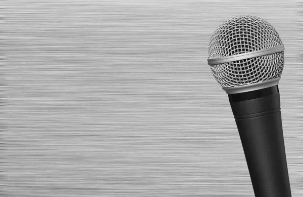 Classic vocal microphone close up — Stock Photo, Image