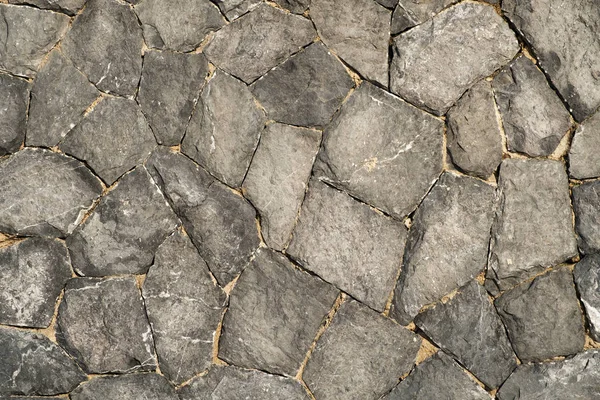 Oude stenen weg bovenaanzicht — Stockfoto