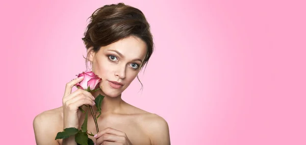 Beautiful Woman Face Spa Skin Care Concept Beauty Portrait — Stock Photo, Image