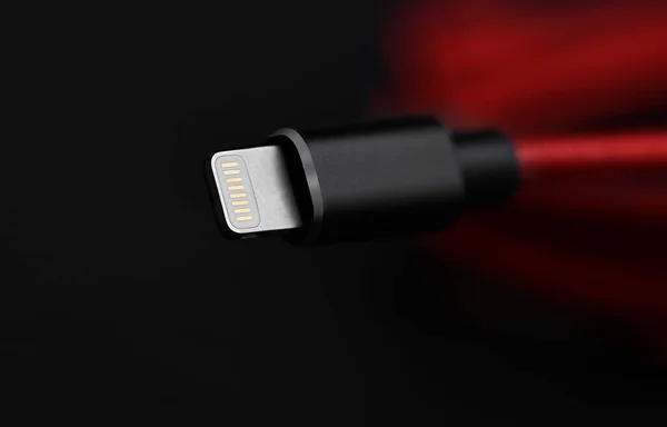 Pin Blesk Kabel Pro Smartphone Close — Stock fotografie