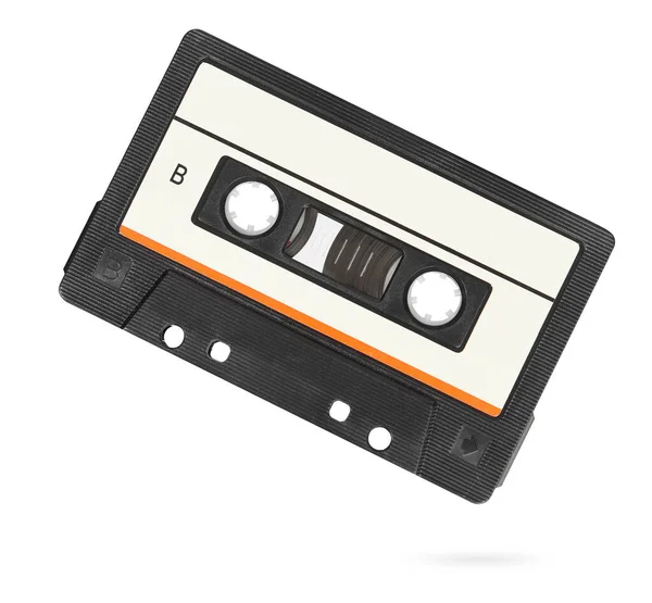 クリッピングパスで白に隔離された古いオーディオテープ — ストック写真