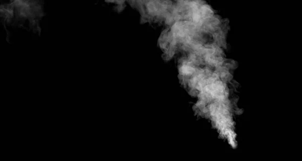 Smoke Steam Black Background — Stock Photo, Image