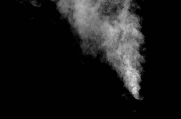 Rook Stoom Zwarte Achtergrond — Stockfoto