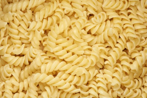 Macaroni Achtergrond Fusilli Pasta Bovenaanzicht — Stockfoto