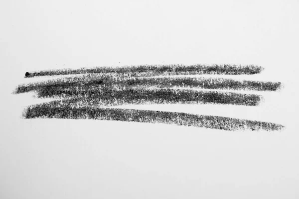 ブラックペイントかインク汚れブラシストローク 鉛筆画 — ストック写真